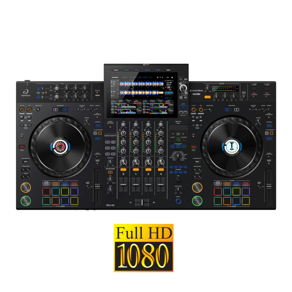 XDJ-AZ Sistema Dj Todo en Uno 4 Canales; Pantalla Táctil y WIFI (Compatible con Rekordbox y Serato DJ Pro) AlphaTheta. - Imagen 2