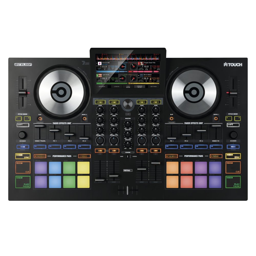 Touch Controlador DJ con panatalla Tactil y Virtual DJ 8 Reloop