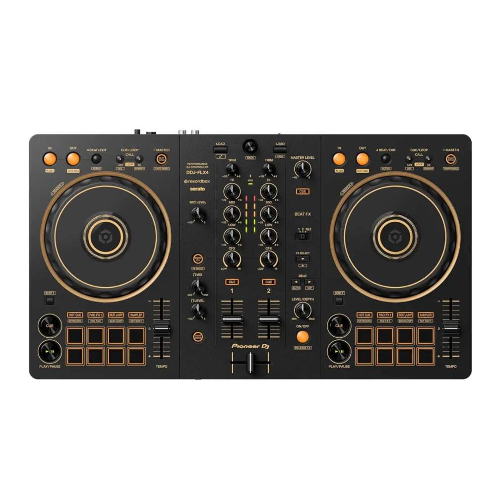 DDj -FLX4-N Controlador DJ 2 Canales para Recordbox y Serato - Versión DORADA - USB-C - Pioneer.