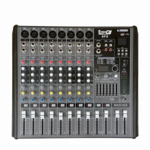 8FX Mixer Análogo 8 (Mic/XLR) con Bluetooth - ProDj.