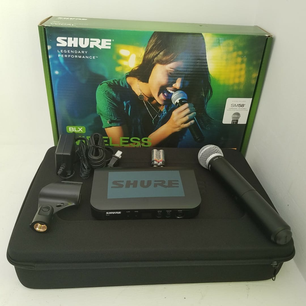BLX24/SM58 Microfono Inalámbrico de Mano con Capsula SM58 Shure