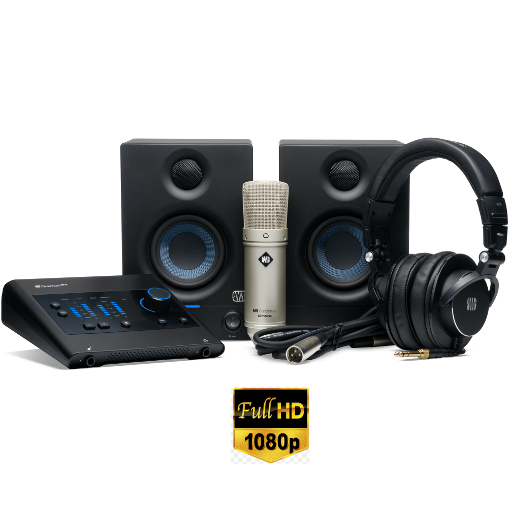 QUANTUM ES ULTIMATE Combo de Grabación con Micrófono Condensador Cardioide M9; Audífono H9; Interfaz QUANTUM ES 2; Monitores ERIS 3.5; Licencia STUDIO ONE PRO PRESONUS. - Imagen 2