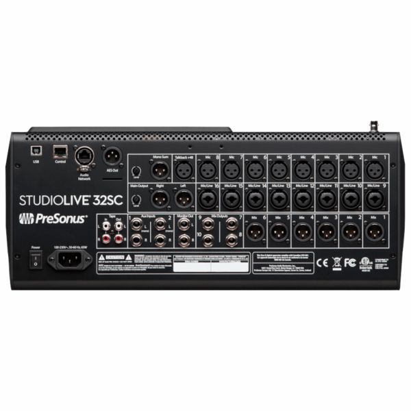 Studiolive 32SC Mixer Digital 16 Canales Expandible a 32 Presonus - Imagen 2