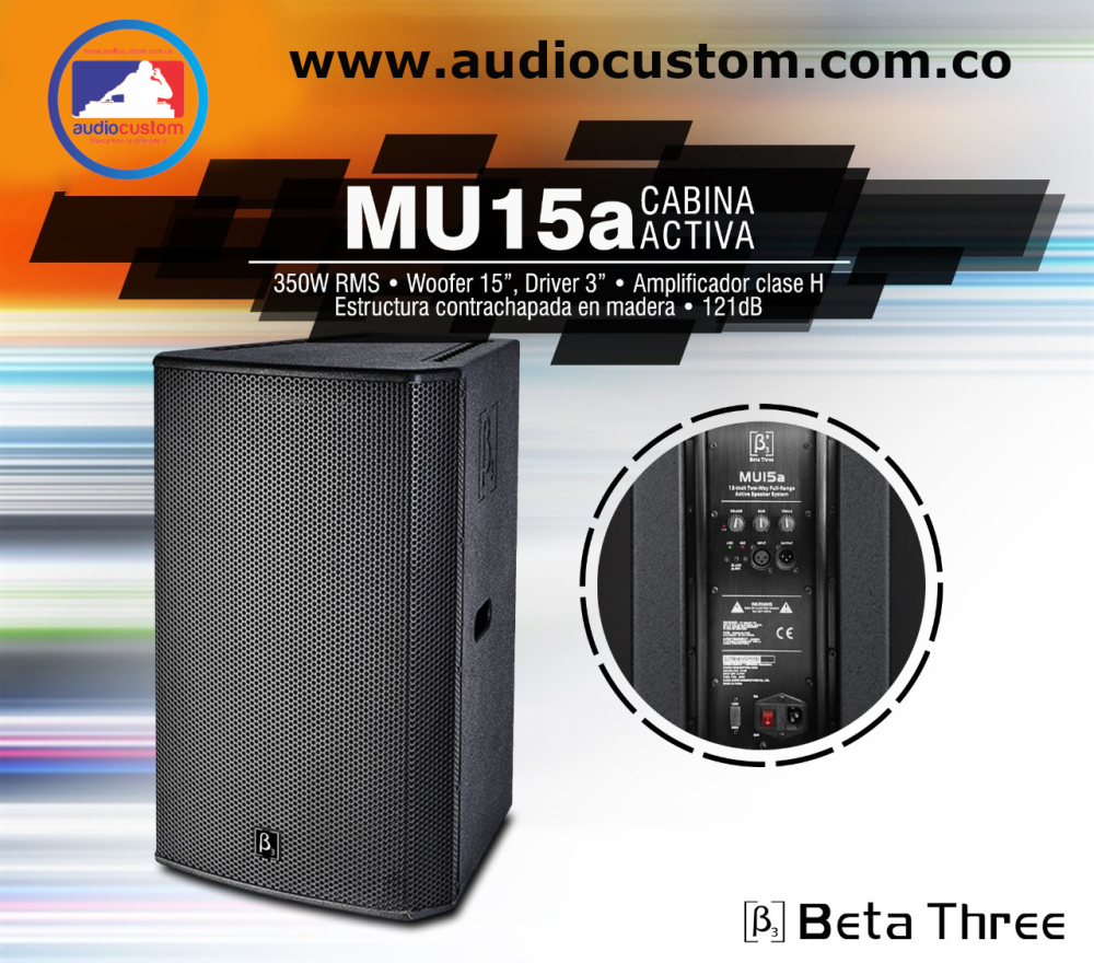 MU15A Cabina Activa 15" 700W Beta Three