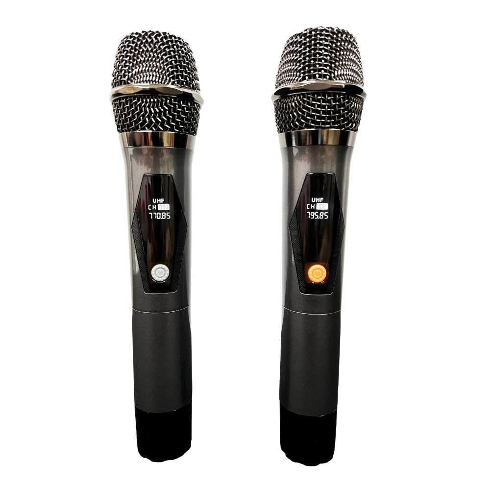 PB-15LMP3-B Cabina Activa 15" RECARGABLE - (100W RMS - 400W MAX) USB - SD - Bluetooth -FM - 2 Micrófonos Inalámbricos - ProDj. - Imagen 4