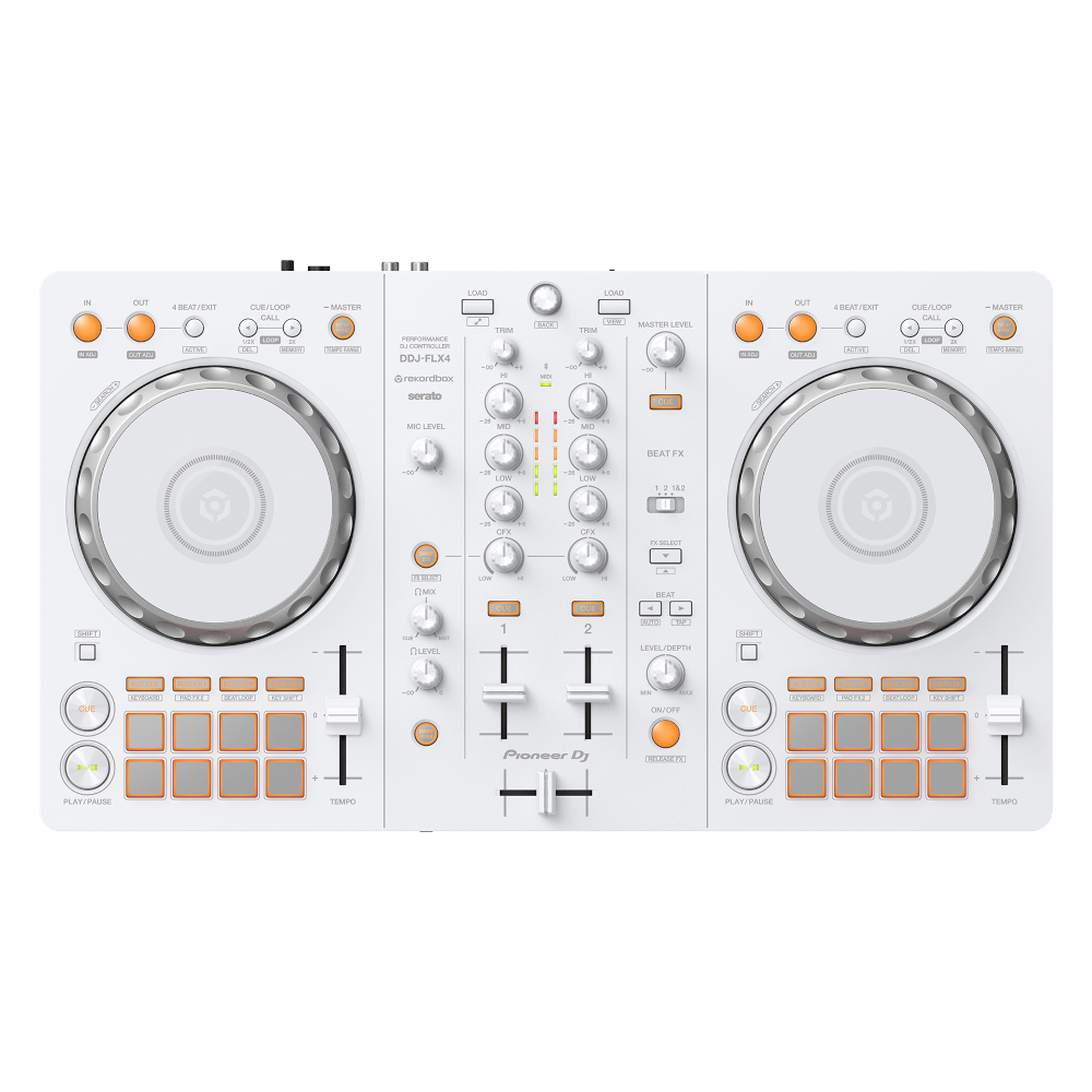 DDJ-FLX4-W Controlador Dj 2 Canales para Recorbox y Serato - Versión Blanca Pioneer.