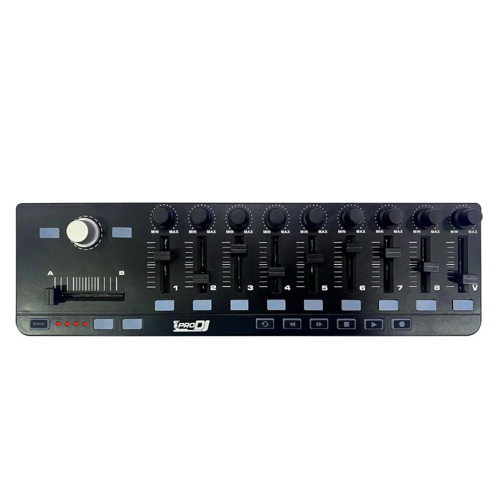 MIXCONTROL9 Controlador Midi de Faders ProDj.