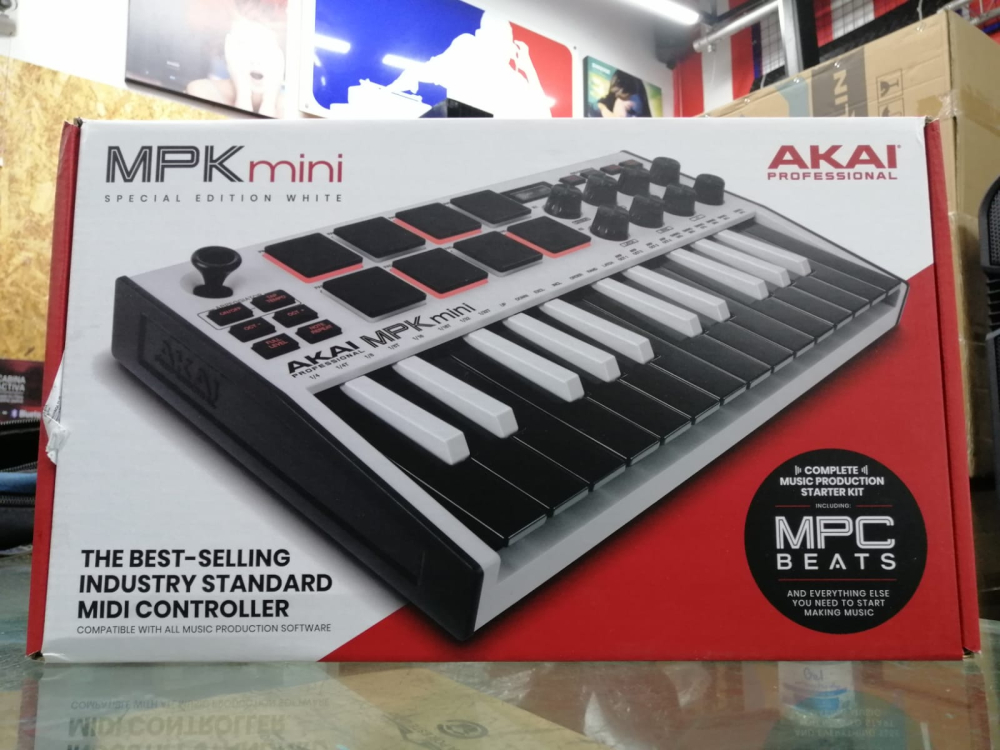 MPK MINI MK3 W (Blanco) Controlador 25 Teclas midi AKAI - Imagen 2