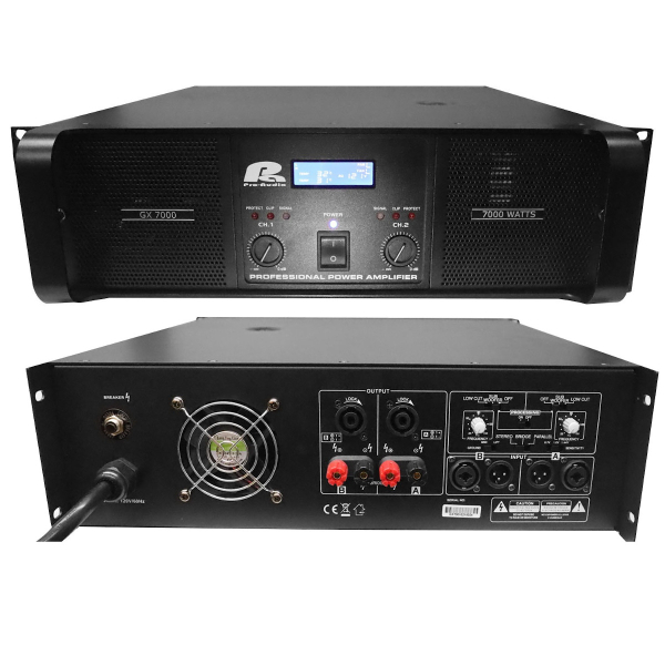 GX7000 Amplificador de Sonido 7000W Pa Pro Audio Audiocustom