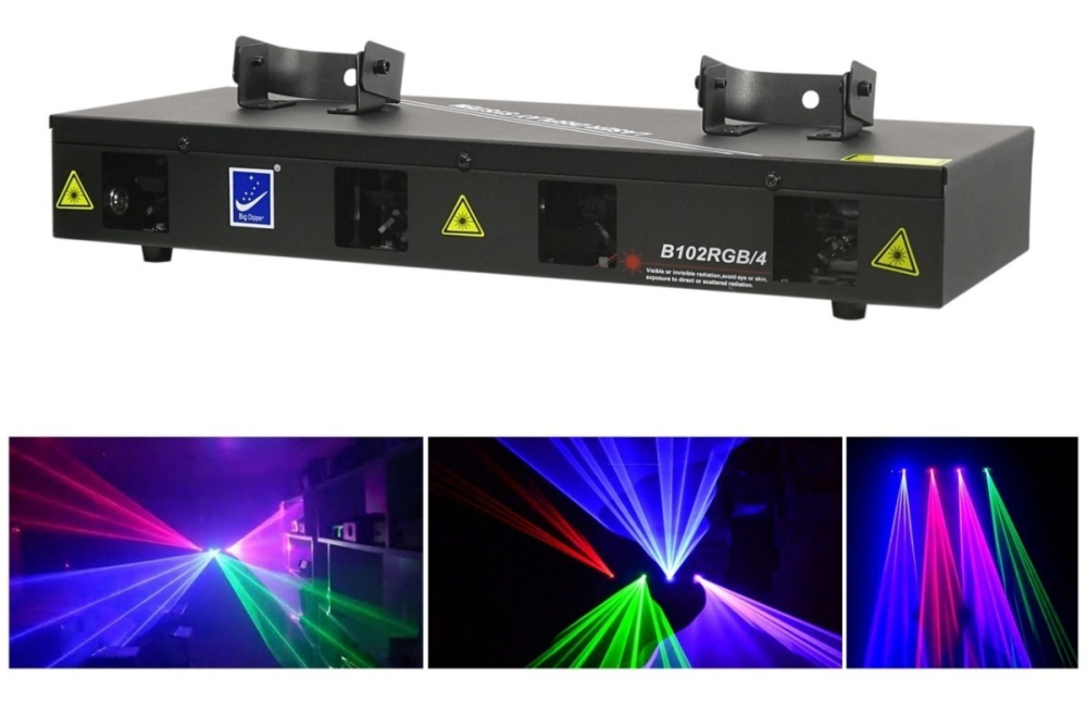 B102RGB/4 Laser 4 Chorros Multicolor Big Dipper - Imagen 3