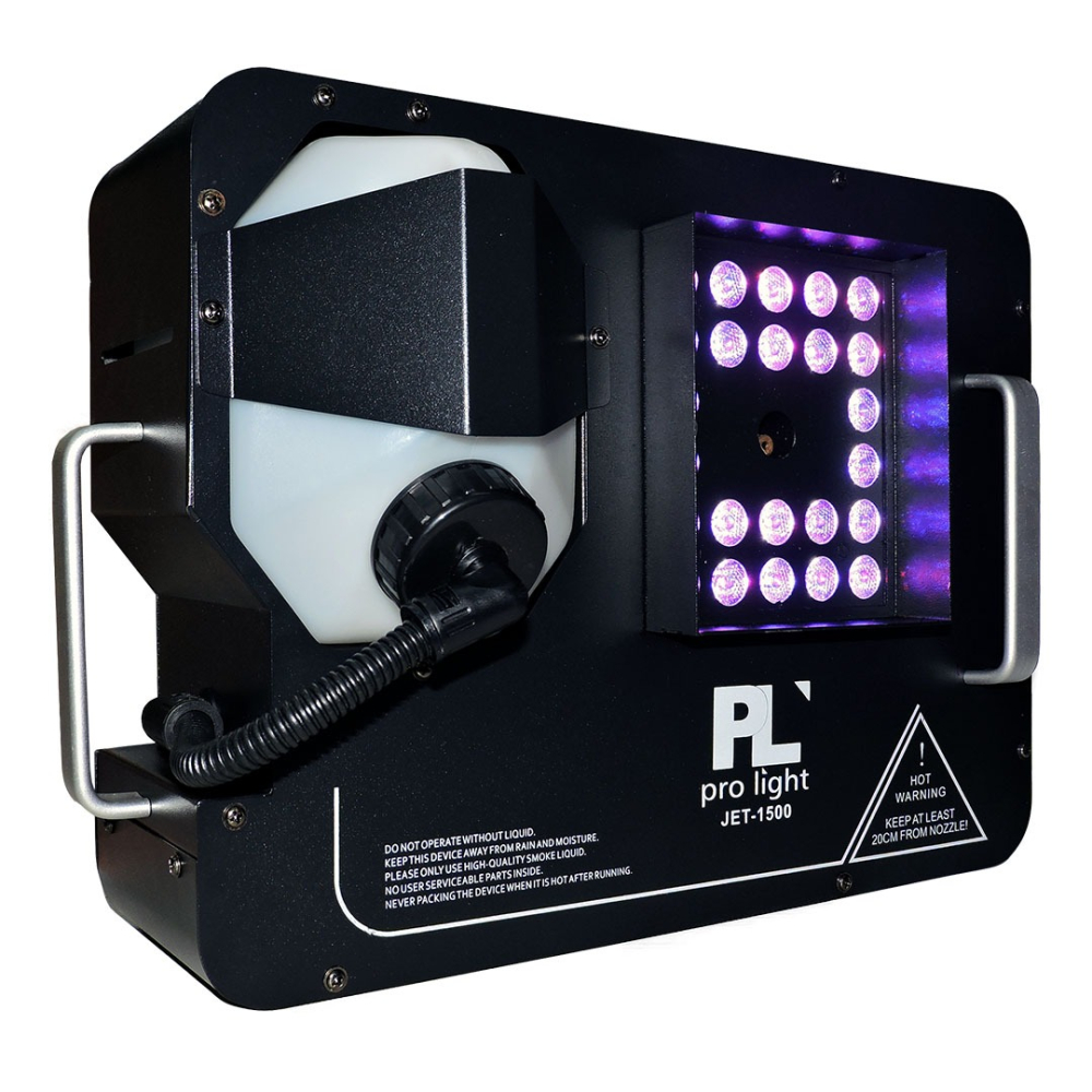 JET-1500 PL Maquina de humo Vertical 6 LEDs RGB 1500W Pro Light