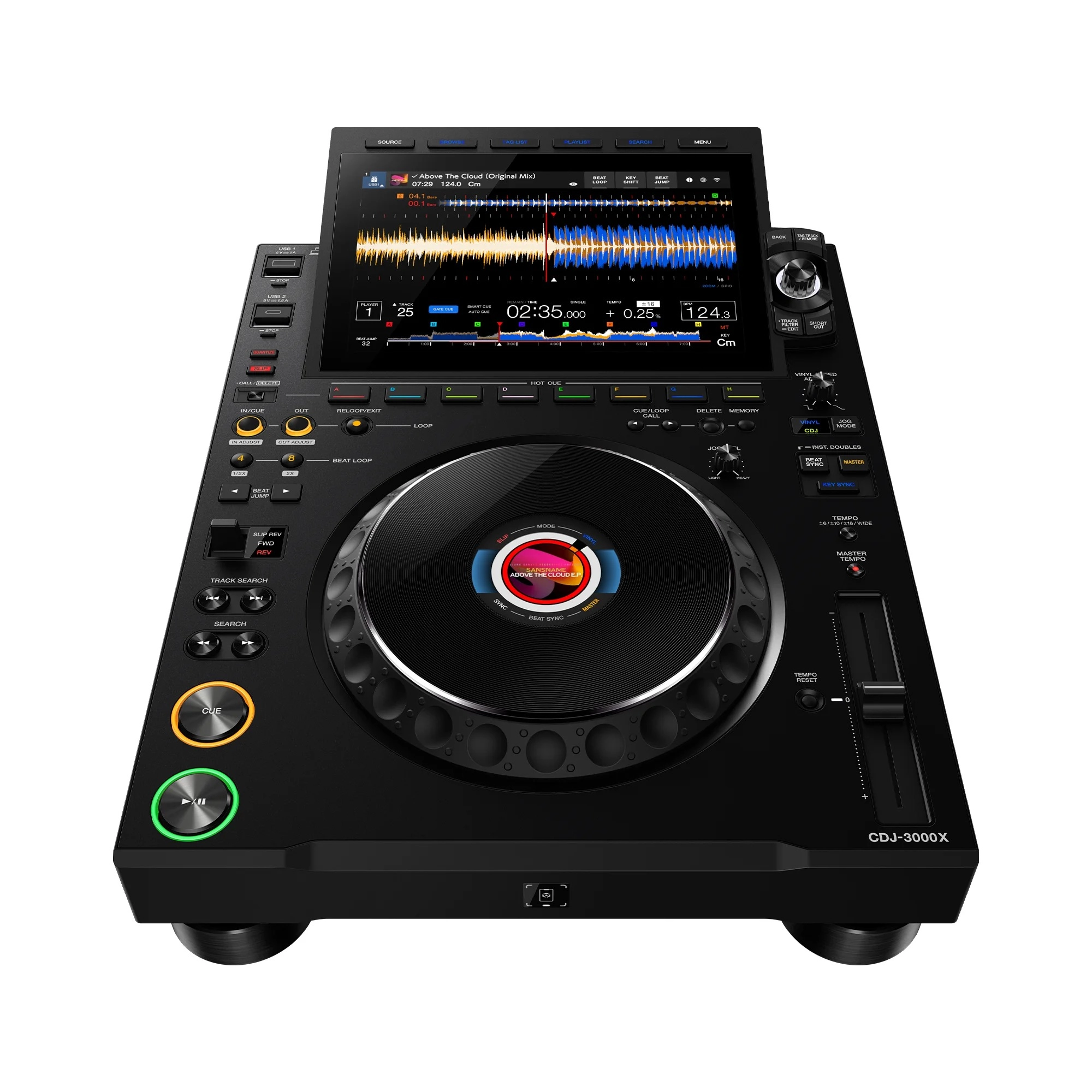 CDJ-3000X Reproductor Dj - Pantalla Táctil LCD HD 10.1" - WI-FI - USB-C - 32 BIT/96 kHz - AlphaTheta. - Imagen 2