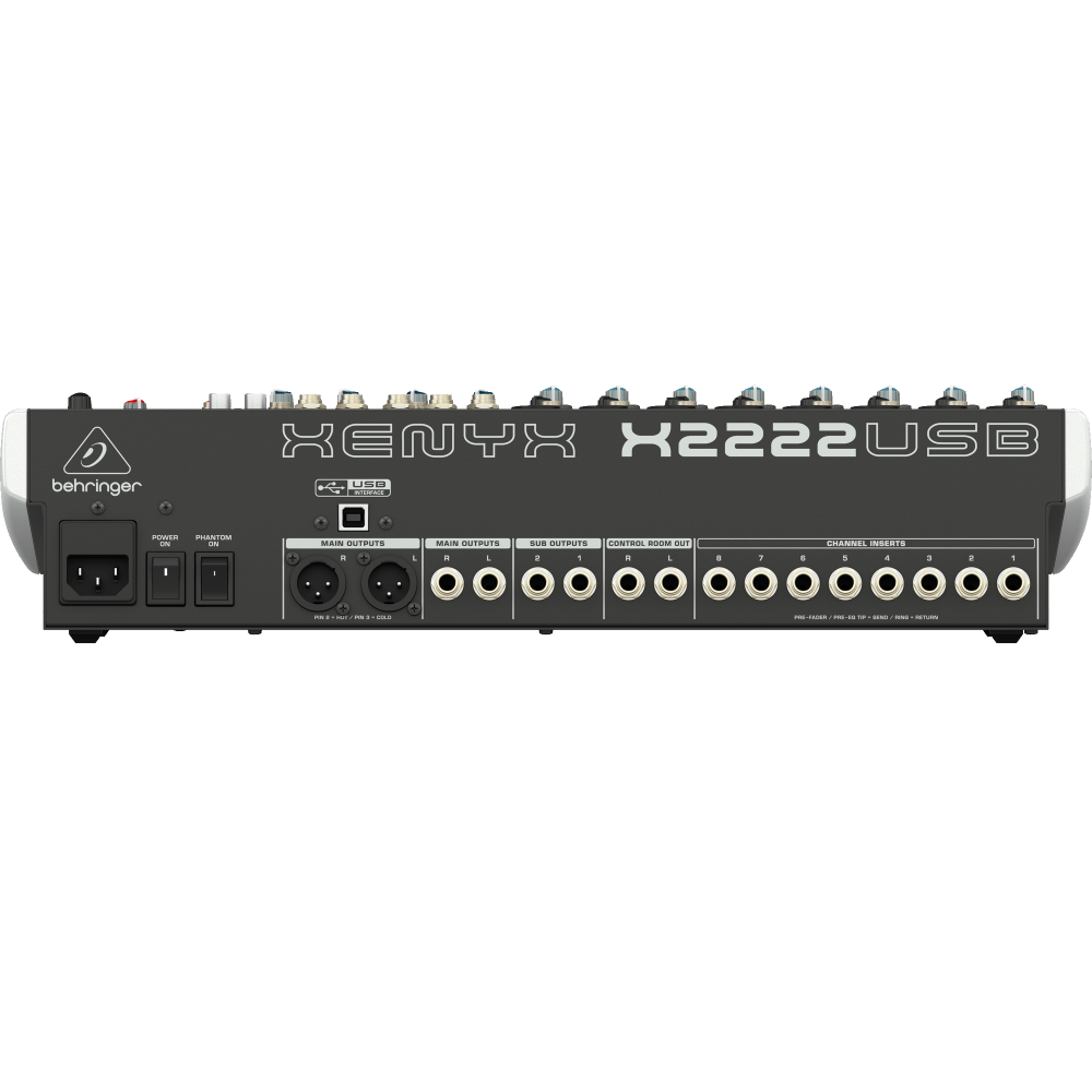 X2222USB Mixer Análogo 8 Entradas Hibridas con USB Behringer - Imagen 2