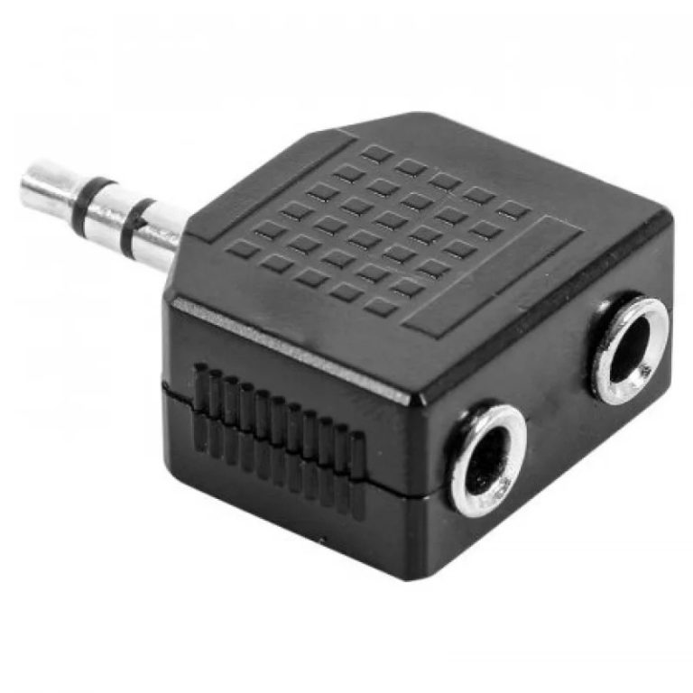 AD132 Convertidor Plug Stereo 3.5mm a 2 Jack Stereo 3.5mm Audiocustom