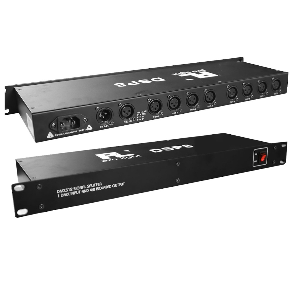 DSP8 Espliter DMX 8 Vias Prolight
