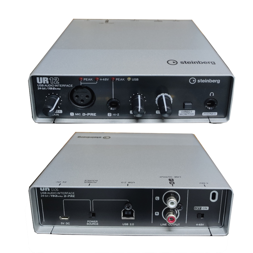 UR12 Interfaz de Audio 2X2 USB 2.0 24Bits/192Khz Steinberg.