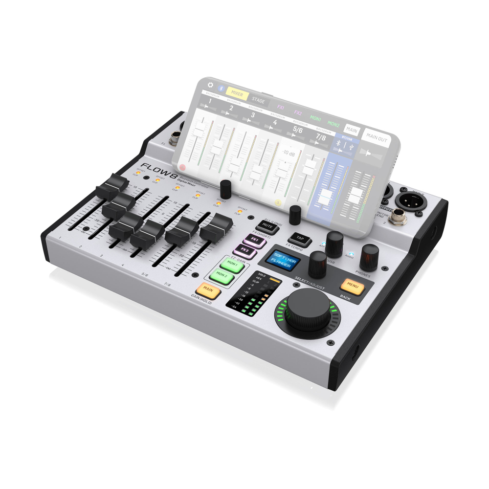 FLOW8 Mixer Digital 8 Canales  (4 Mic) / Bluetooth / USB Behringer. - Imagen 2