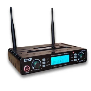 UHF-12M Micrófono Inalámbrico UHF Doble de Frecuencia Seleccionable ProDj.