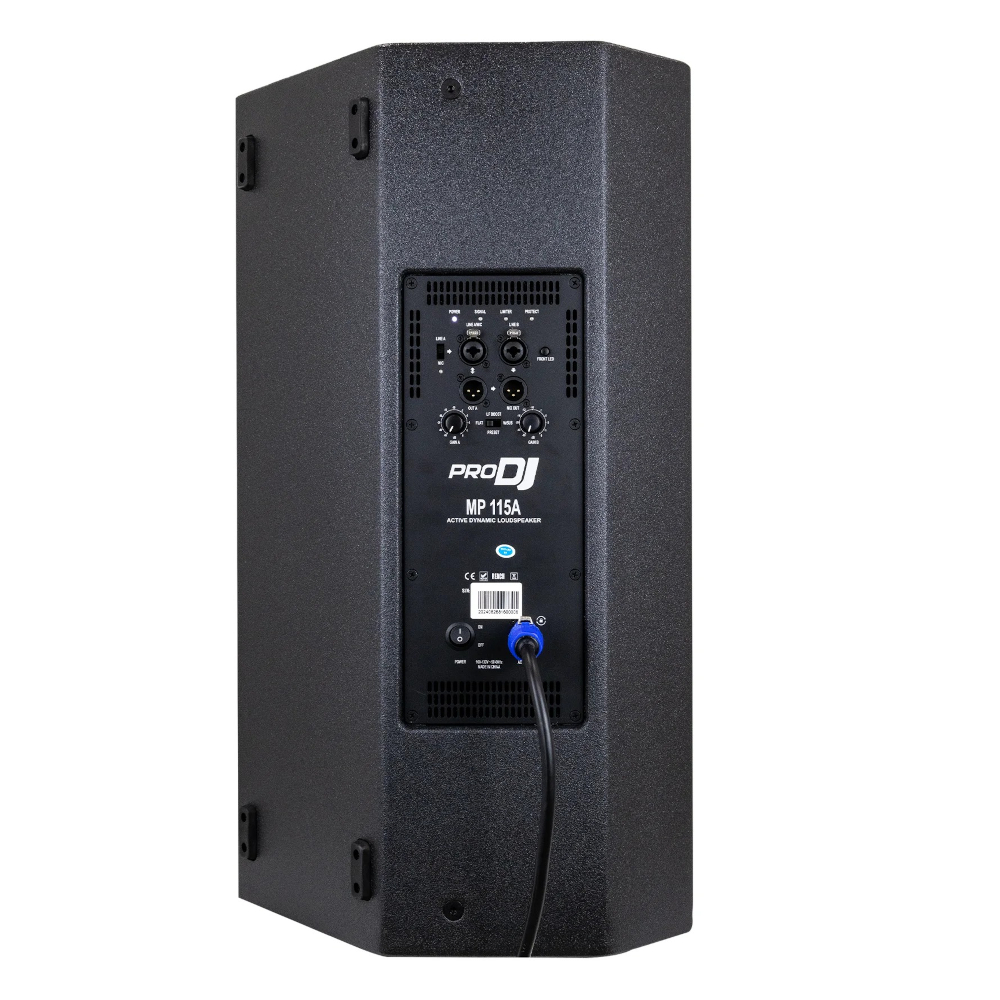 MP115A Cabina Activa 15" 1100W RMS; Clase D; SPL 130dB/ 136dB ProDj. - Imagen 5