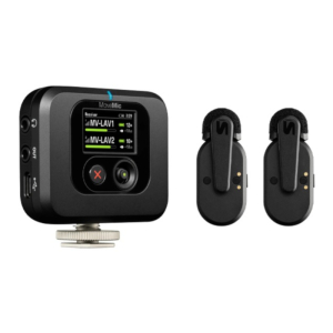 MV-TWO-KIT Movemic Juego de 2 Micrófonos y Receptor para Celular o Cámara DSLR Shure.