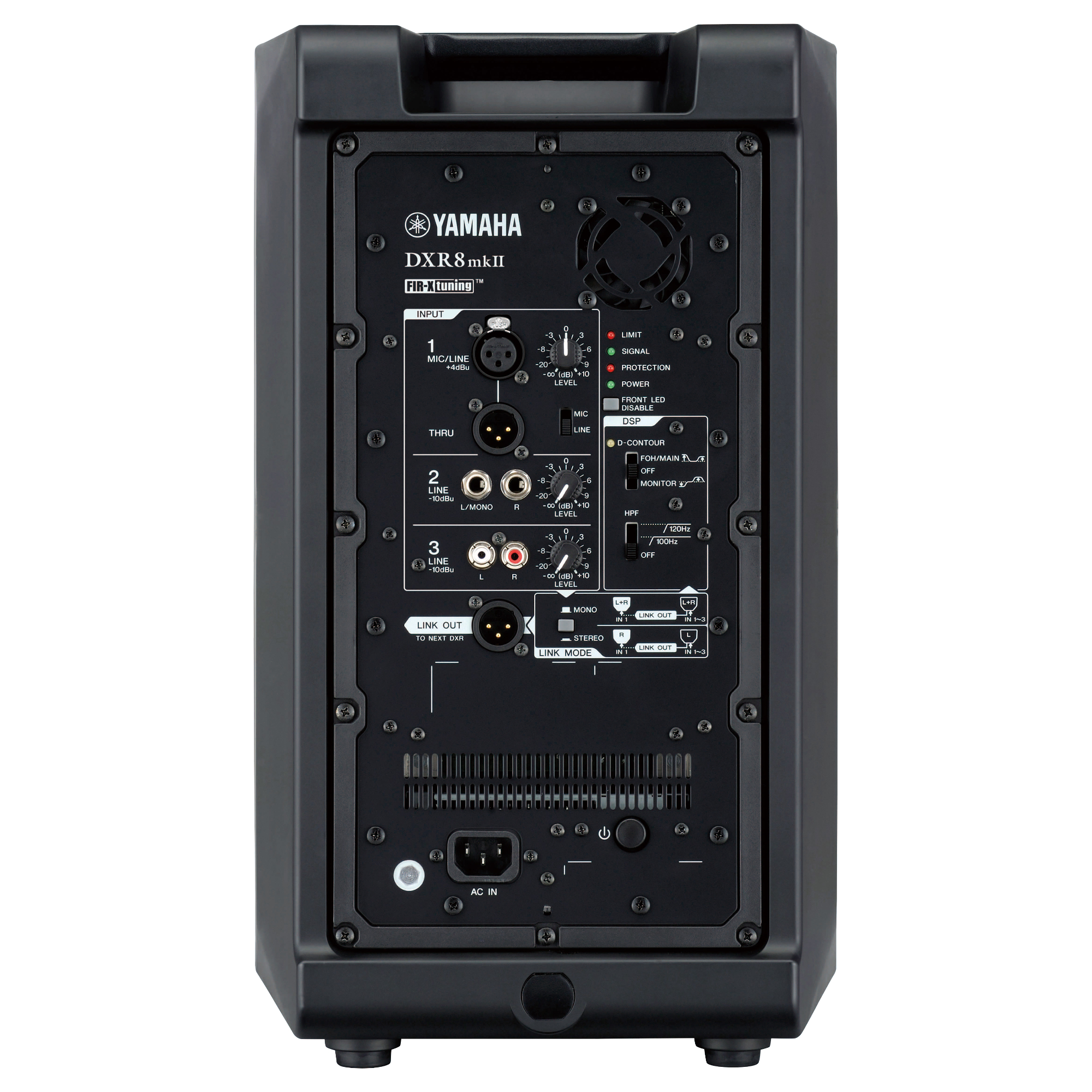 DXR8 MK2 Cabina Activa 8" 1100W SPL 130dB DSP Yamaha. - Imagen 2