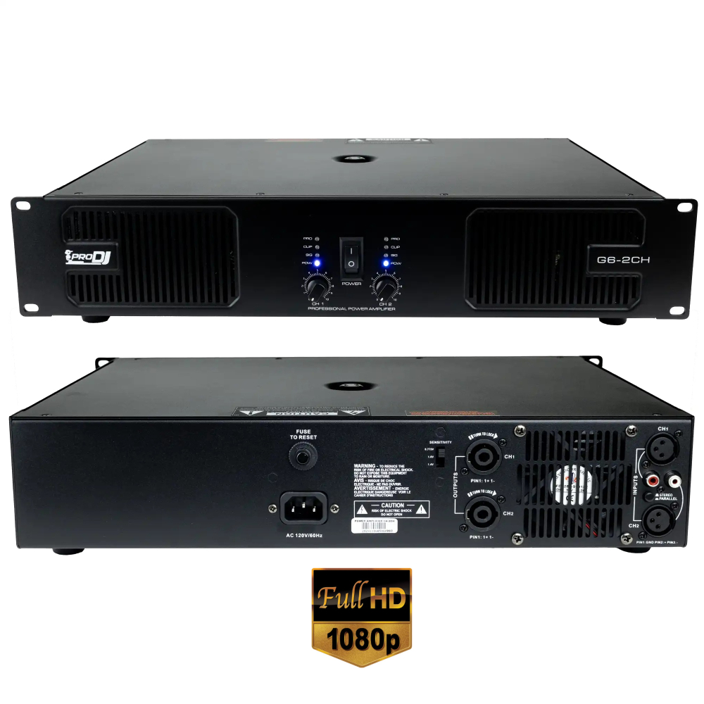 G6-2CH Boster 850WX2 a 4 Ohm ProDj. - Imagen 2