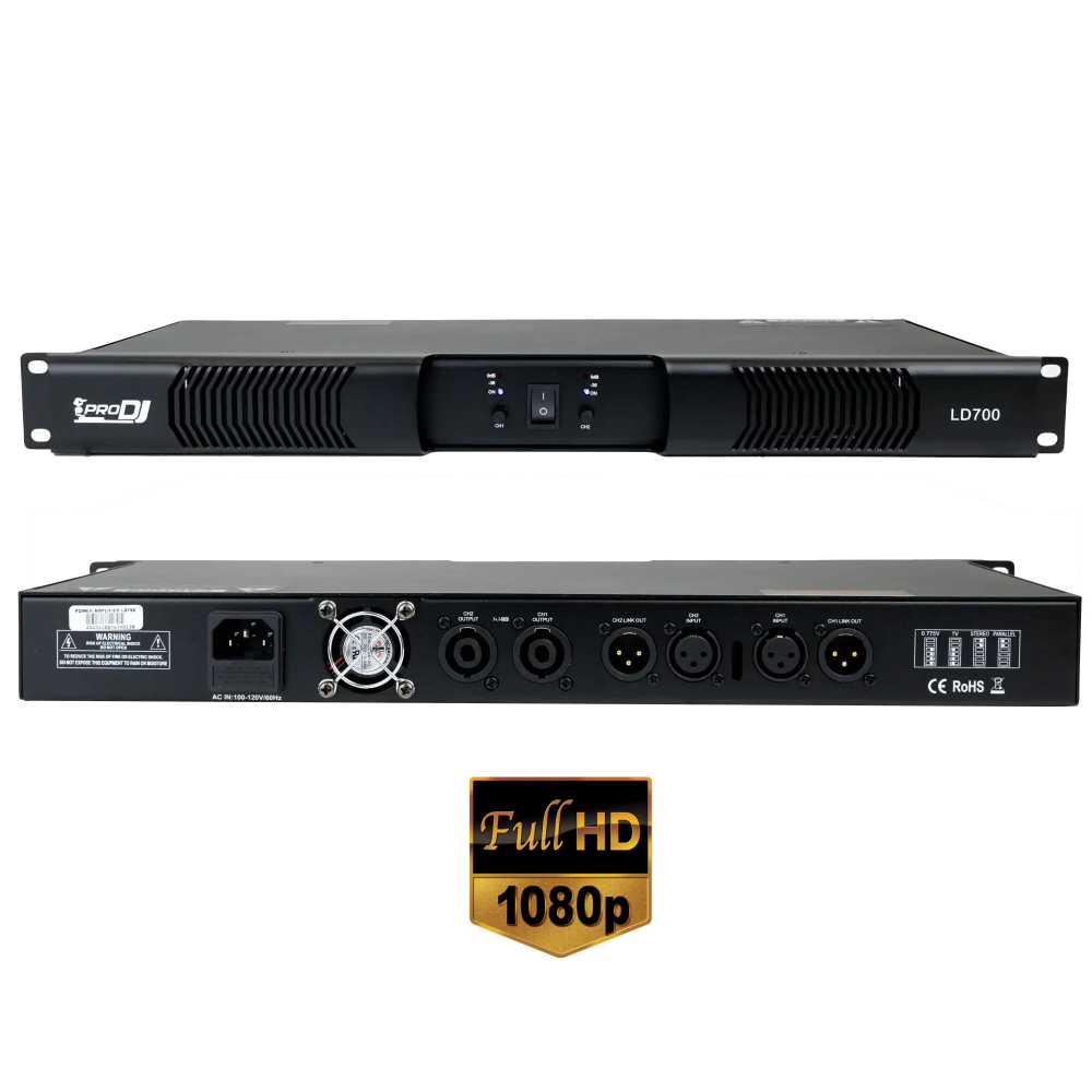 LD700 Boster 530WX2 a 4 Ohm Clase D ProDj. - Imagen 2