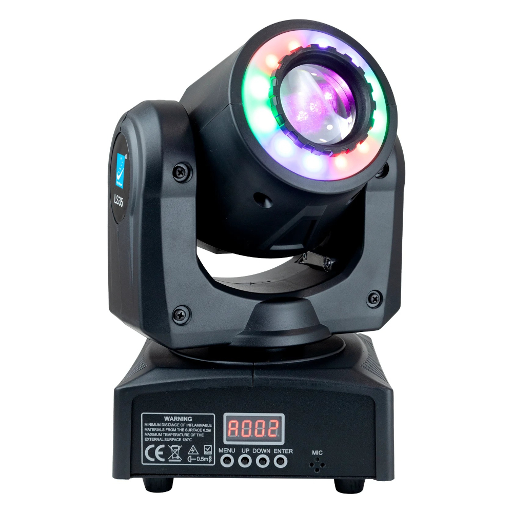 LS35 Cabeza Movil LED Blanco de 30W más 12 LEDs RGB 3 en 1 de 0,2W Big Dipper.