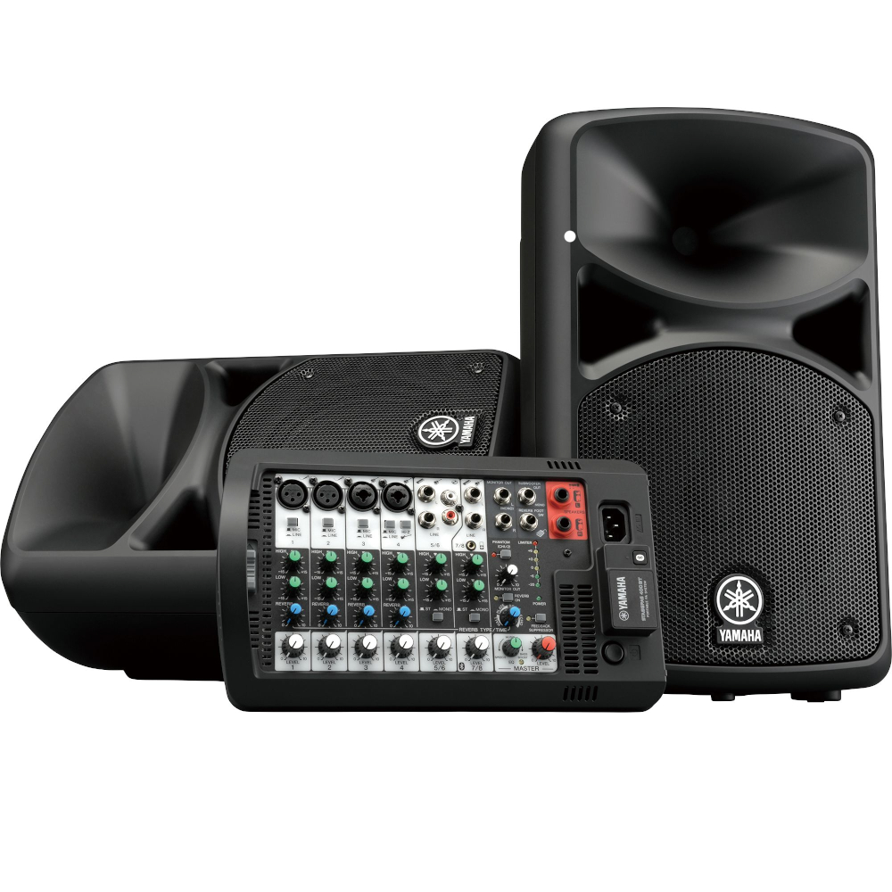 STAGEPAS Sistema De PA Portátil BT Con Dos Altavoces Pasivos 8" 400W Yamaha.