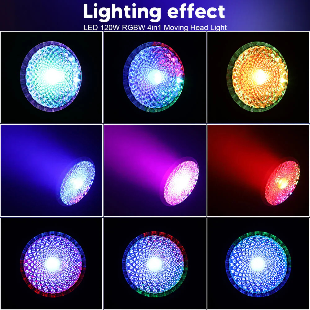 LM120 Cabeza Móvil tipo Beam 1 LED de 120W 4 en 1 RGBW BIG DIPPER. - Imagen 3