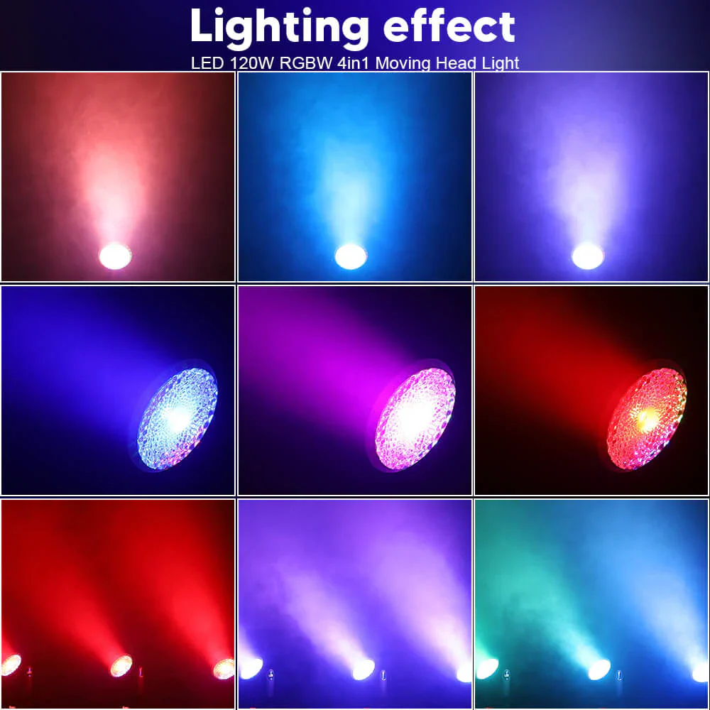 LM120 Cabeza Móvil tipo Beam 1 LED de 120W 4 en 1 RGBW BIG DIPPER. - Imagen 2