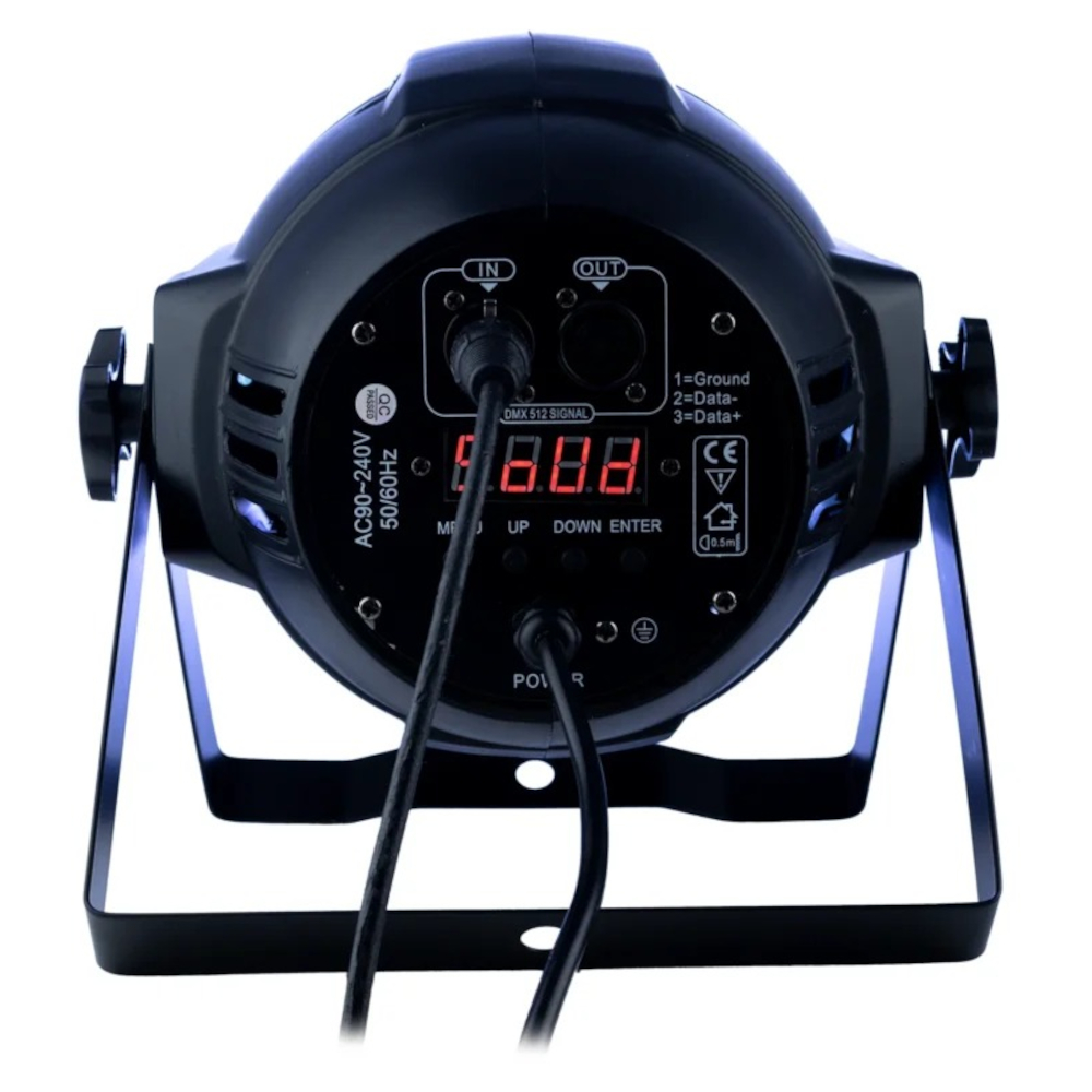 PL009+ Par Led para Escenarios 54 LEDs de 3W (12 Rojos, 12 Verdes, 12 Azules, 12 Blancos, 6 Ámbar) 180W ProDj. - Imagen 2