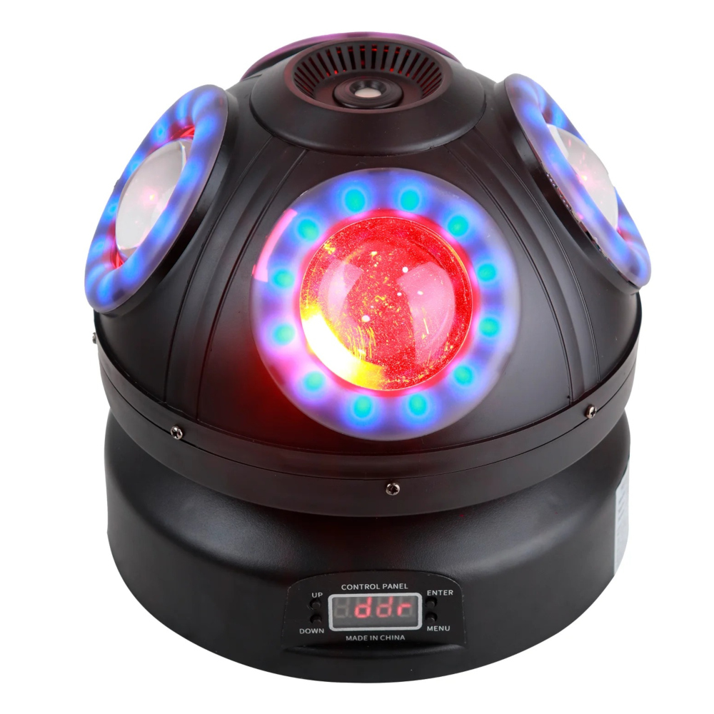 PS401 Luz Relleno 4X10W LED RGBW + 1X50mW Láser Rojo + 48X0.2W 5050 LED - DMX - ProDj.