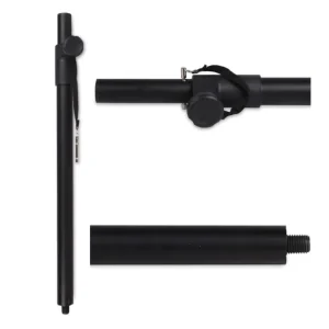 MSA-220BK Poste Metálico Sub - Cabina - Altura Ajustable - Terminal Rosca M20 - FBT.