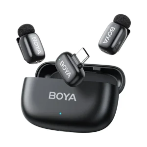 BOYA-MINI-14 Micrófono Inalámbrico (2 Transmisores + Receptor - 2,4GHz -100m - USB-C/Cancelación de Ruido) - BOYA.