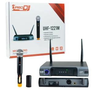 UHF-1221M Micrófono Inalámbrico Sencillo De Mano UHF - ProDj.