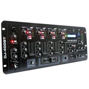 DJ-400BT Mixer DJ 4 Canales USB y Bluetooth Pa Pro Audio.