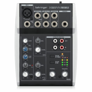 XENYX 502S Mixer Análogo 5 Canales (1Mic + 2ST + USB) con Interfaz de Transmisión USB Behringer.