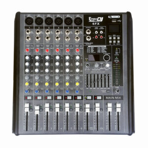 6FX Mixer Análogo con Bluetooth ProDj