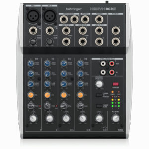 XENYX 802S Mixer Análogo 8 Canales (2Mic +3St + USB) con Interfaz de Transmisión USB Behringer.