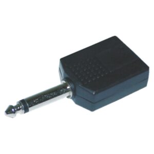 AD-164 Convertidor Plug Mono 1/4 a 2 Jack Mono 1/4