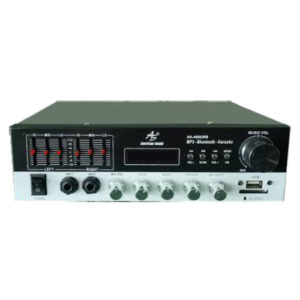 AK-460URB Amplificador Estereo 200W Teatro en Casa con  Reproductor USB/SD-BT-FM y Grabación American Sound