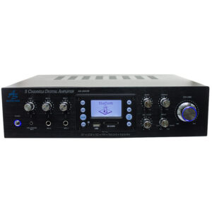 AK-560UB Amplificador Stereo 5 CH 500W con Reproductor USB/SD-BT-FM y Grabación American Sound.