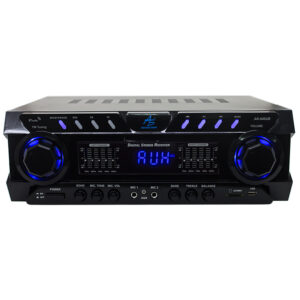 AK-640UB Amplificador Stereo (100+100W rms a 8 ohm) 5 CH 1600W con Reproductor USB/SD-BT-FM American Sound.