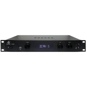 AK-8500 Amplificador Profesional 3000W Clase-D con BT-USB-FM, 300WX2 a 8 ohm; 500WX2 a 4 ohm American Sound.