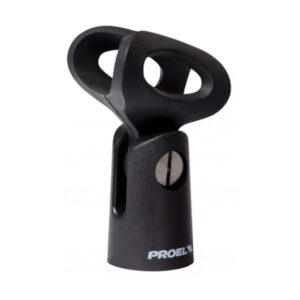 APM35S Abrazadera Micrófono Pequeña Ø22-27mm Rosca Metálica Proel.