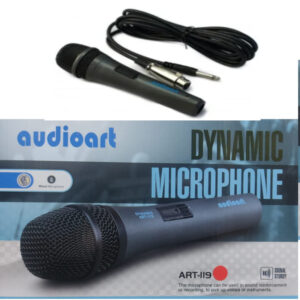 ART-119 Microfono Alambrico Metálico con Cable de 6 Mts XLR-1/4 Audioart