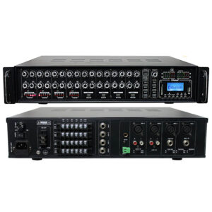 ASPX4120 Amplificador de Linea MATRIX 4 Entradas X 4 Salidas 120WX4  MP3 BT-USB-SD-FM American Sound