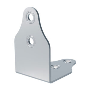 B1933/R1/1Z ELE 4 Huecos 5mm/0.2 con Orificios de Fijación ", 1 mm / 0,04" Inside Radio con Protectores de Remache Zincada PENN ELCOM