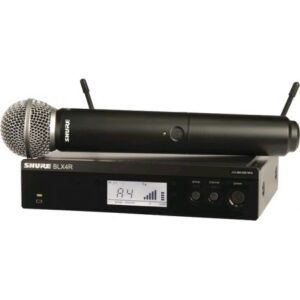 BLX24R/SM58 Micrófono Inalámbrico de Mano para Rack con Capsula SM58 Shure.